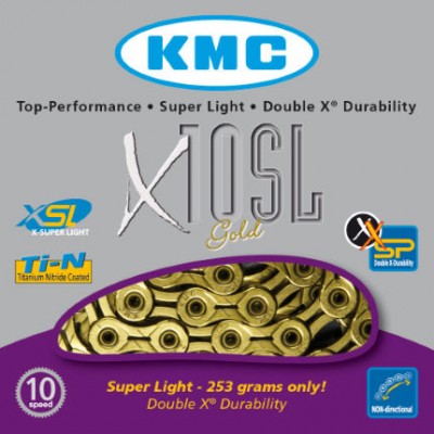 Ketting KMC X10SL Goud 10 speed Ketting KMC X10SL Goud 10 speed